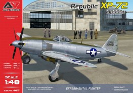 Scale model  XP-72 experim.fighter ( contra-rotating prop.)