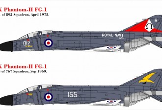 Scale model  F-4K Phantom II FG.1 (Royal NAVY)
