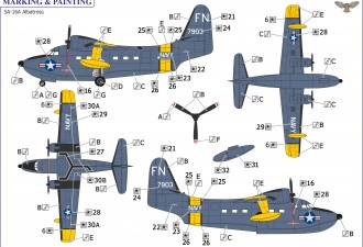 Scale model  HU-16A "Albatross" (USA/IDN/ESP/TWN)