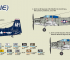 Scale model A-1E "SkyRaider" attack aircraft (US NAVY)